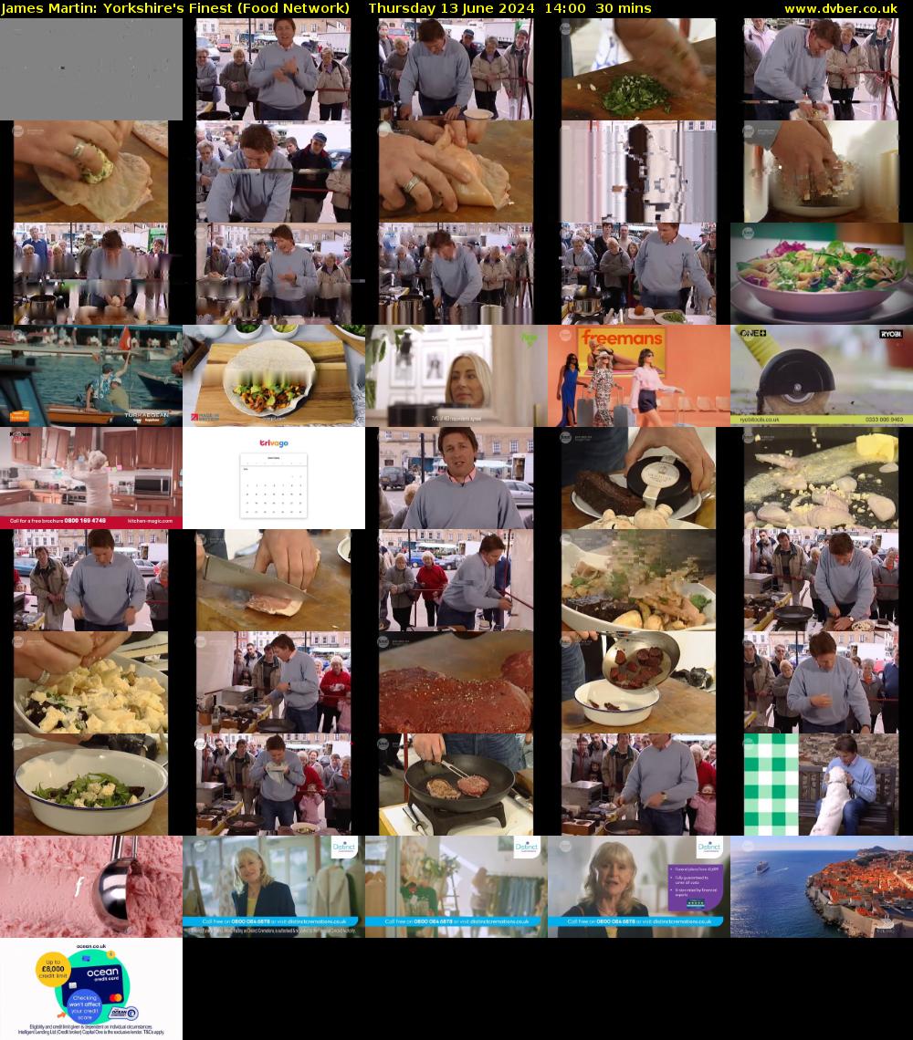 James Martin: Yorkshire's Finest (Food Network) Thursday 13 June 2024 14:00 - 14:30
