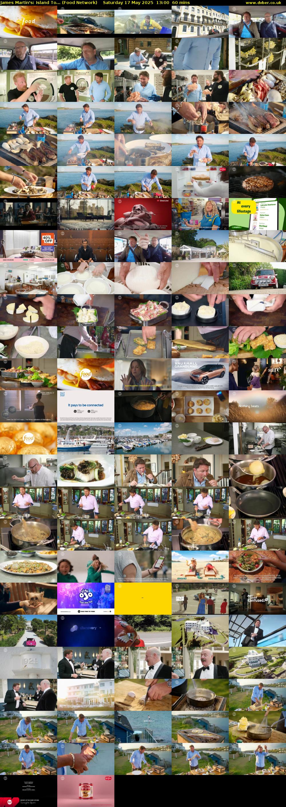James Martin's: Island To... (Food Network) Saturday 17 May 2025 13:00 - 14:00