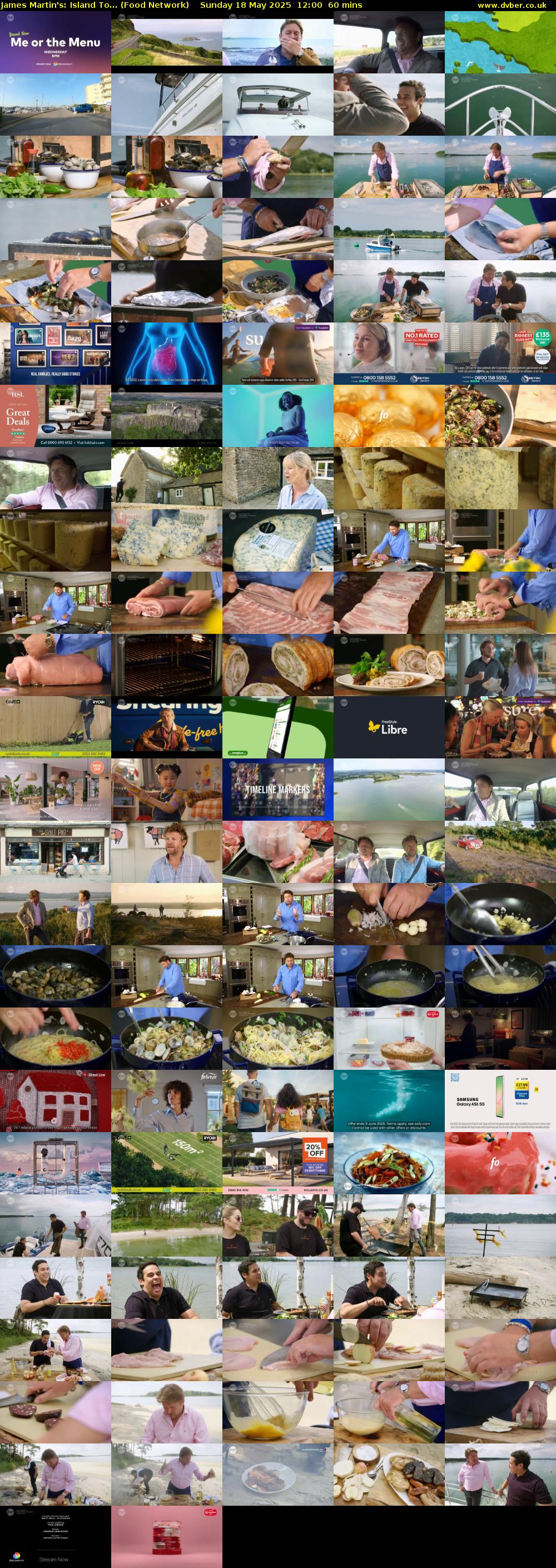 James Martin's: Island To... (Food Network) Sunday 18 May 2025 12:00 - 13:00