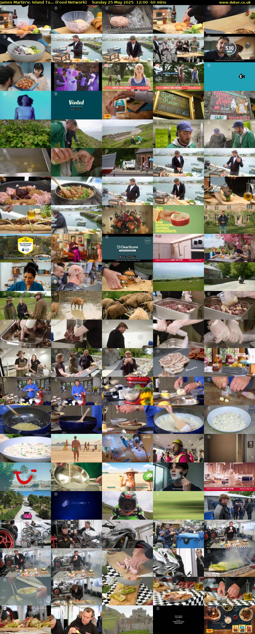 James Martin's: Island To... (Food Network) Sunday 25 May 2025 12:00 - 13:00