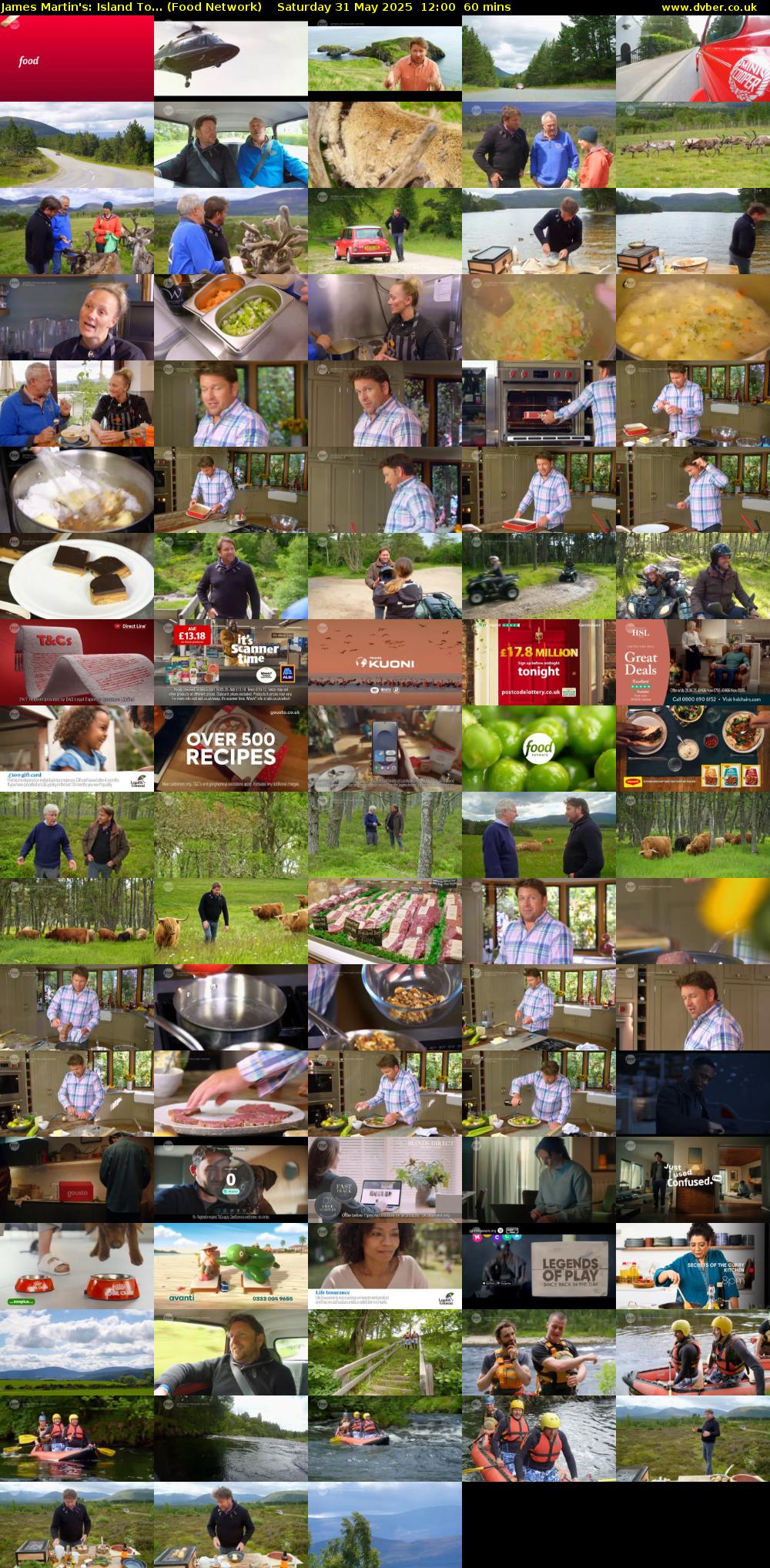James Martin's: Island To... (Food Network) Saturday 31 May 2025 12:00 - 13:00