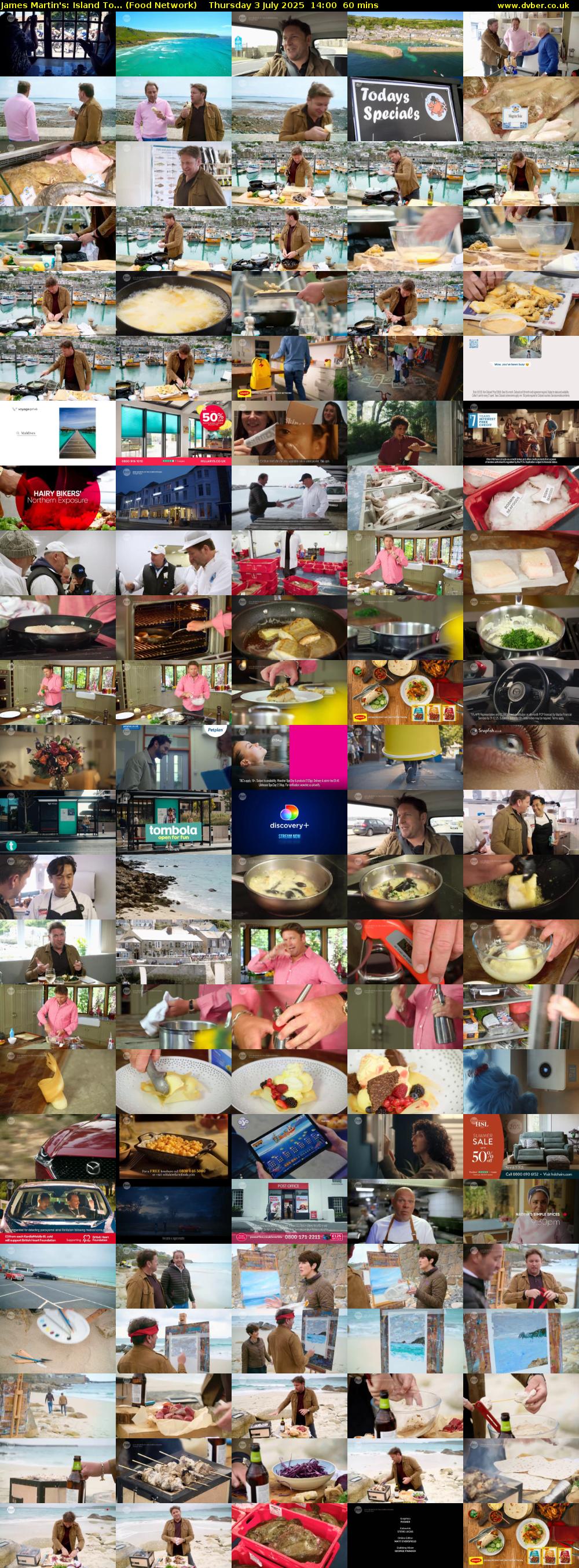 James Martin's: Island To... (Food Network) Thursday 3 July 2025 14:00 - 15:00