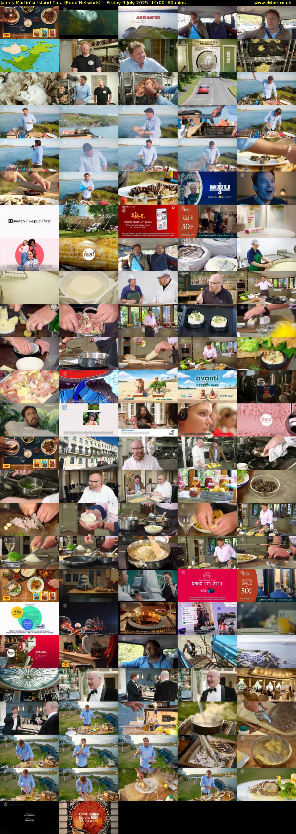 James Martin's: Island To... (Food Network) Friday 4 July 2025 14:00 - 15:00