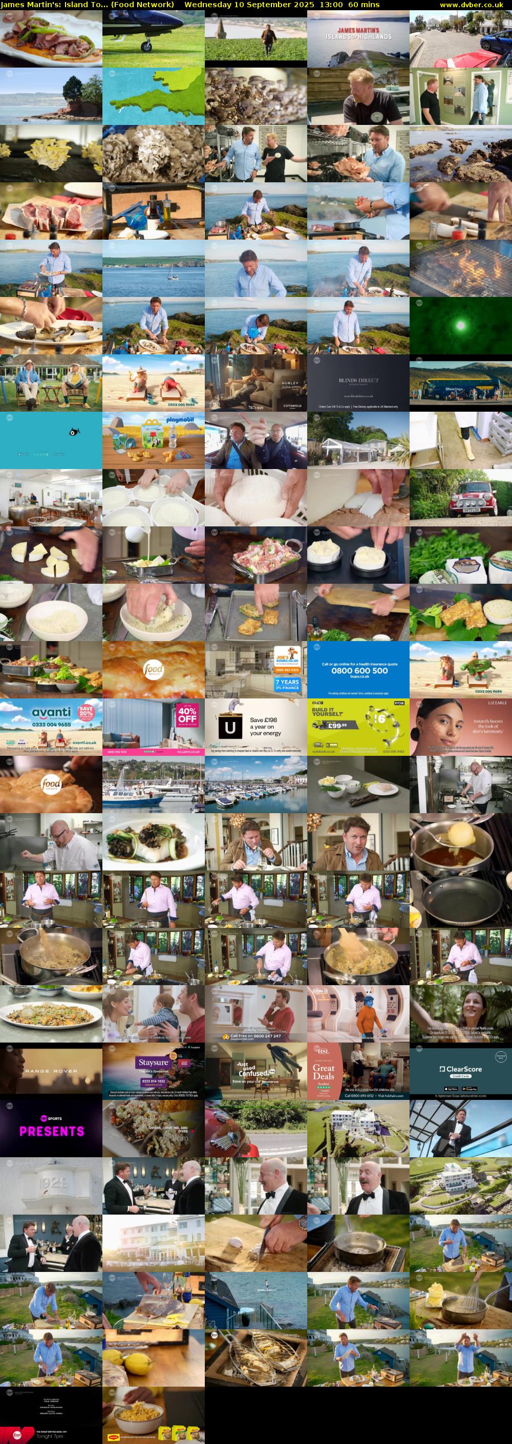 James Martin's: Island To... (Food Network) Wednesday 10 September 2025 13:00 - 14:00