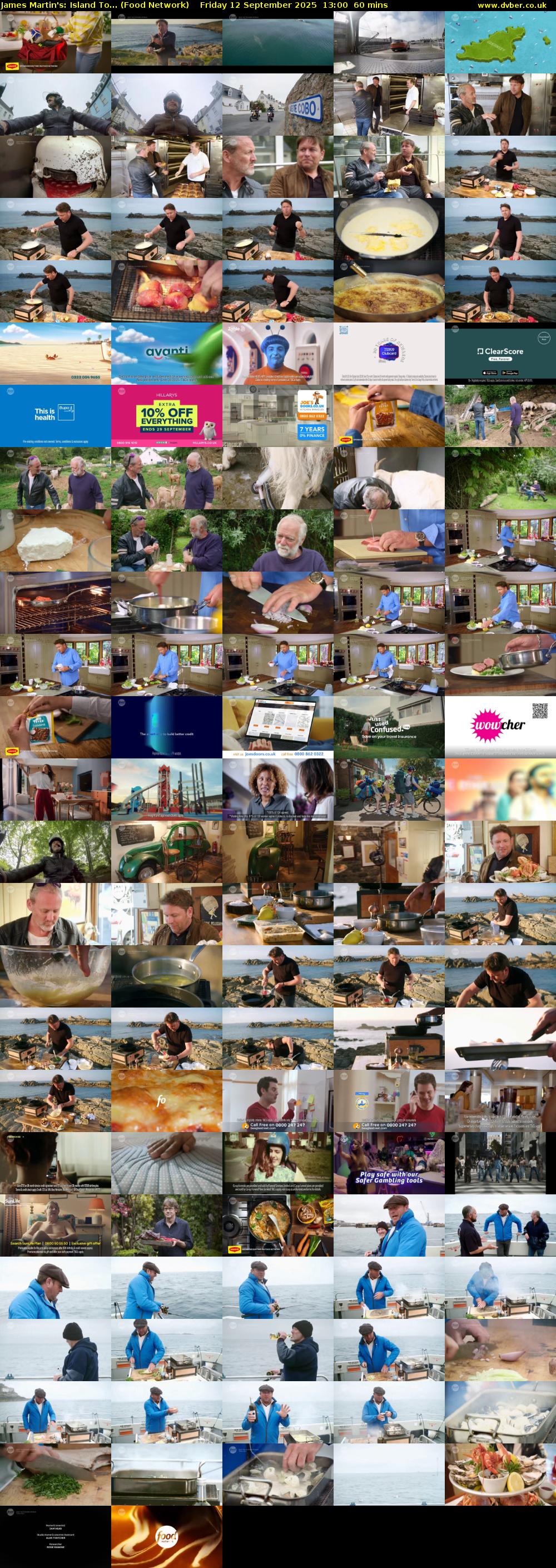 James Martin's: Island To... (Food Network) Friday 12 September 2025 13:00 - 14:00