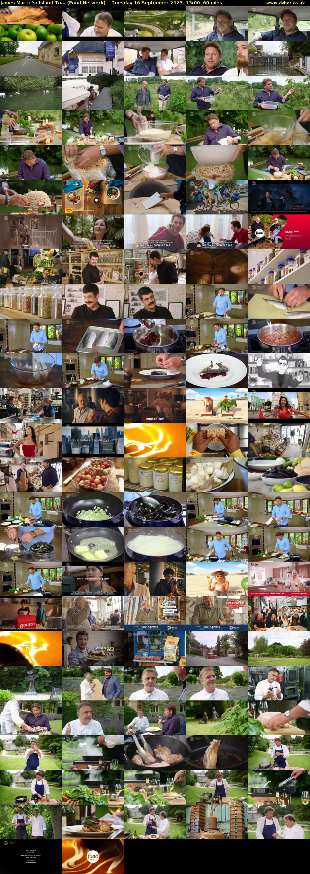 James Martin's: Island To... (Food Network) Tuesday 16 September 2025 13:00 - 14:00