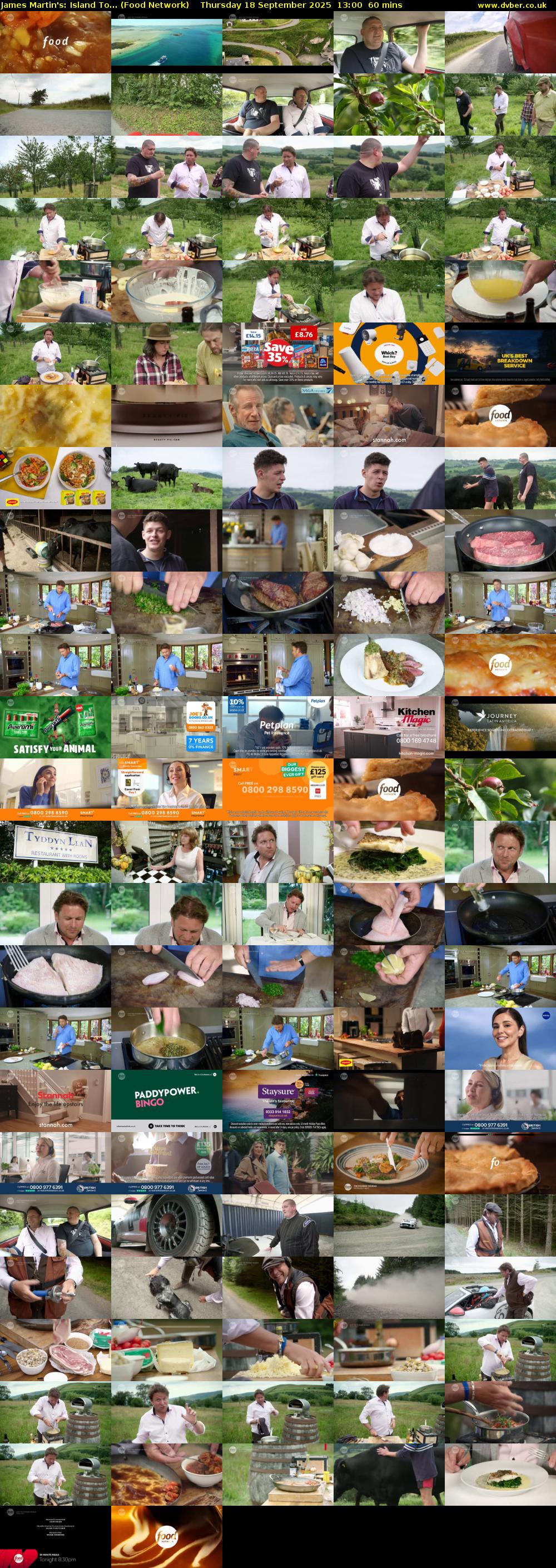 James Martin's: Island To... (Food Network) Thursday 18 September 2025 13:00 - 14:00