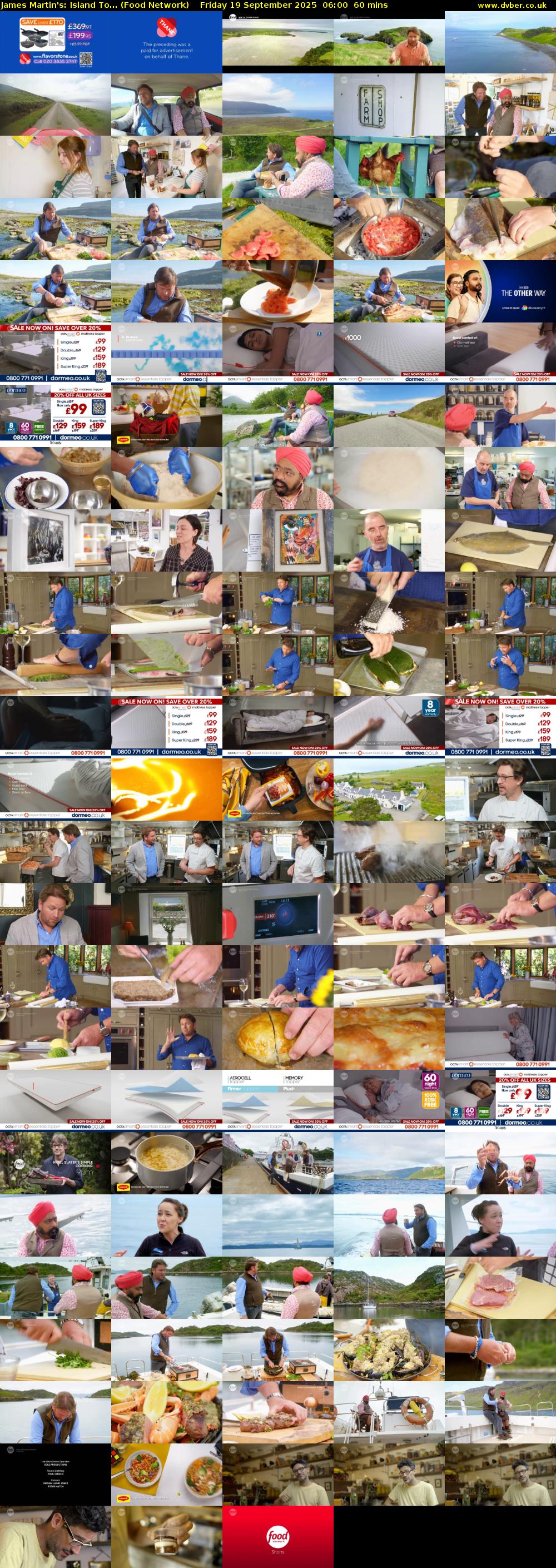 James Martin's: Island To... (Food Network) Friday 19 September 2025 06:00 - 07:00