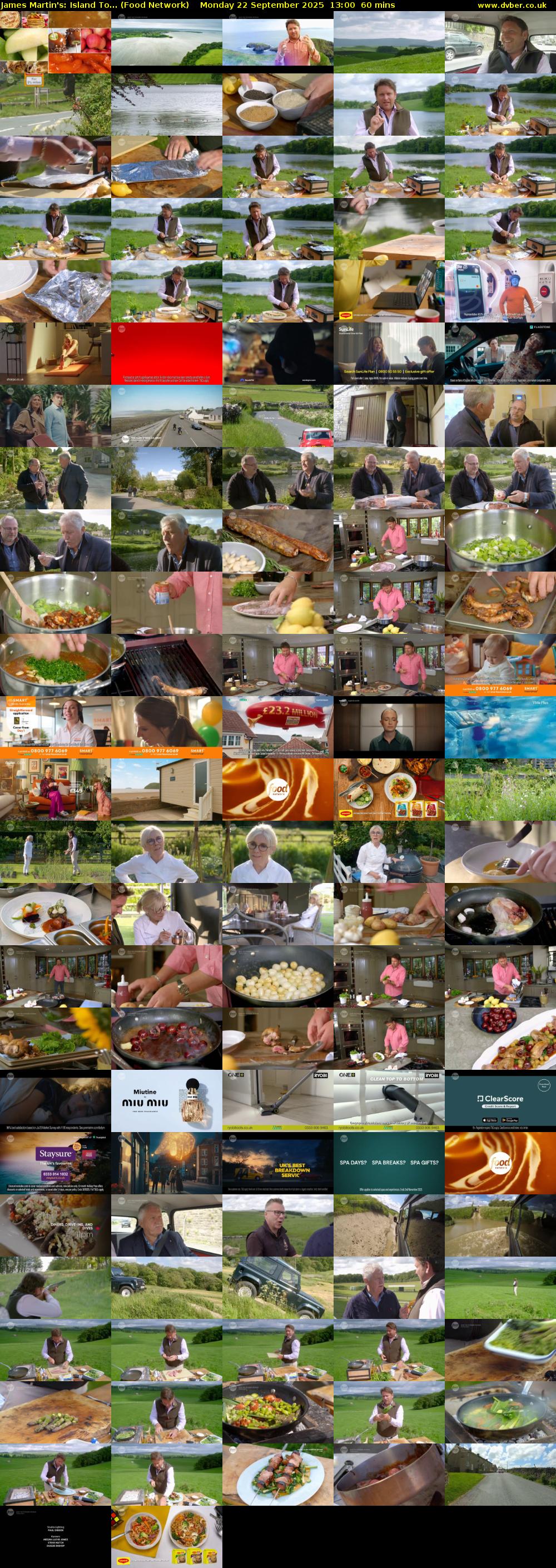 James Martin's: Island To... (Food Network) Monday 22 September 2025 13:00 - 14:00