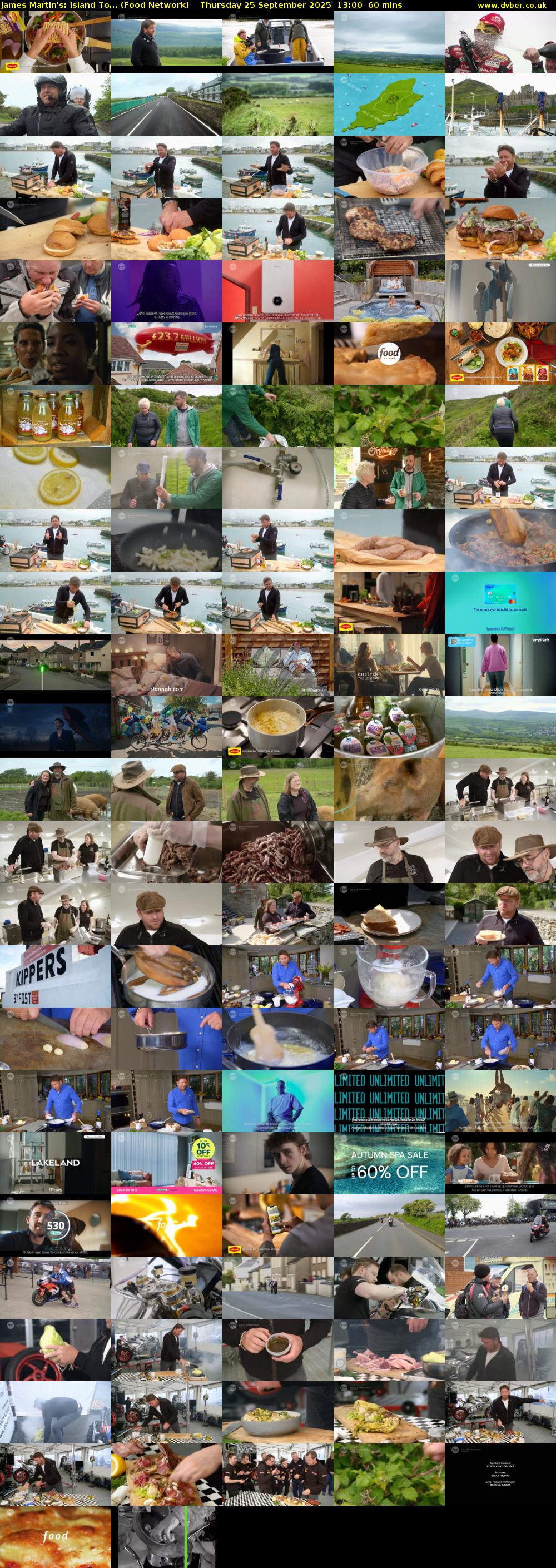 James Martin's: Island To... (Food Network) Thursday 25 September 2025 13:00 - 14:00