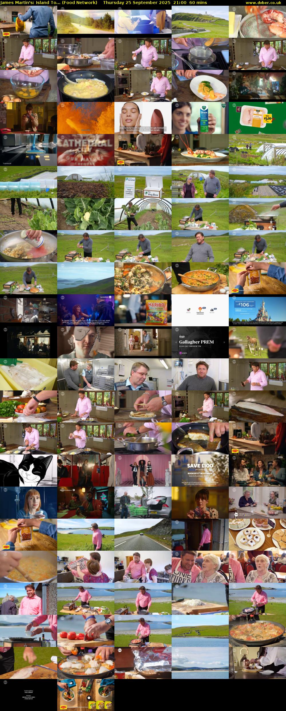 James Martin's: Island To... (Food Network) Thursday 25 September 2025 21:00 - 22:00