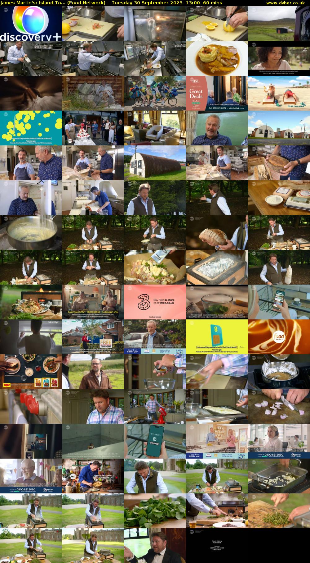 James Martin's: Island To... (Food Network) Tuesday 30 September 2025 13:00 - 14:00