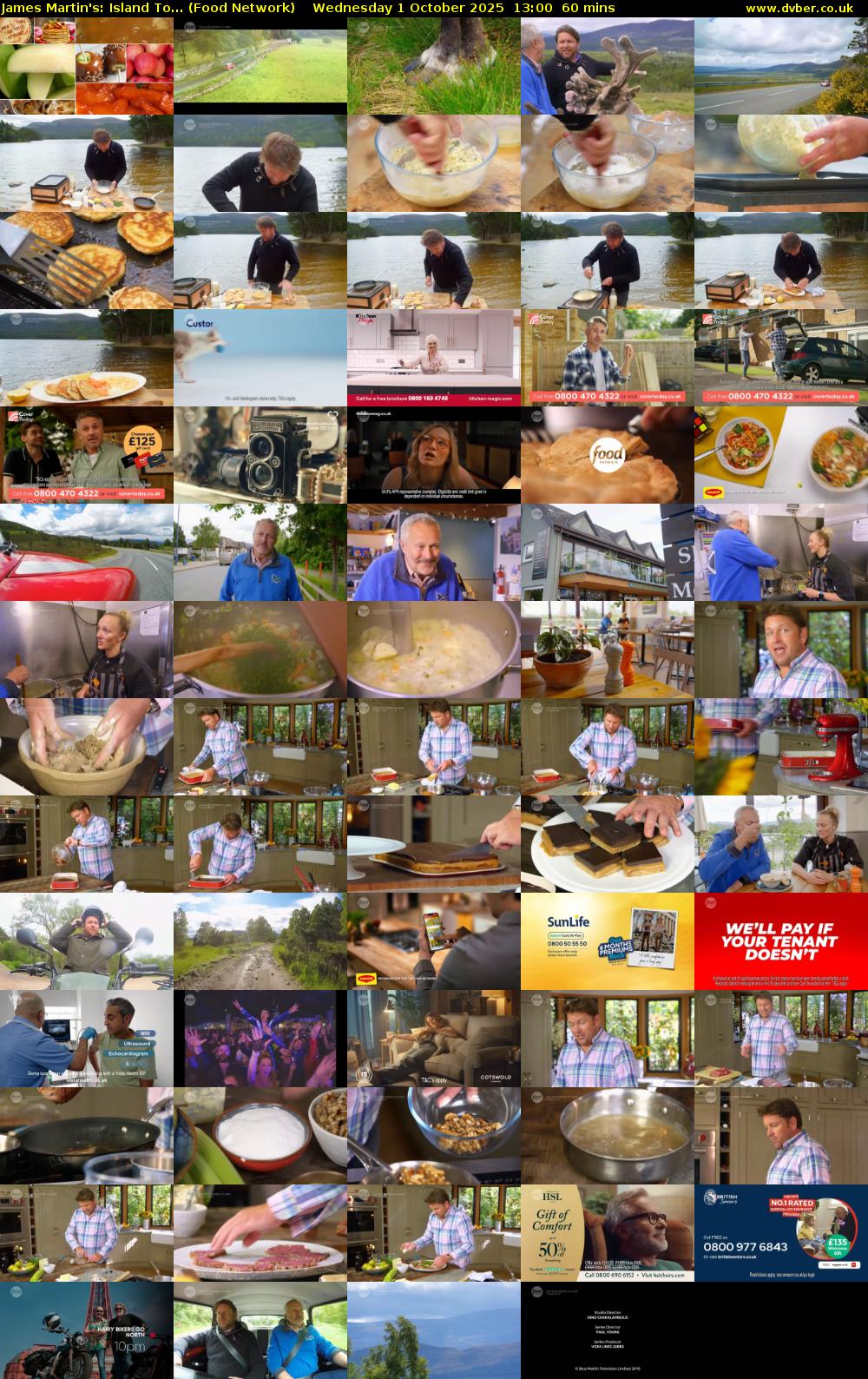 James Martin's: Island To... (Food Network) Wednesday 1 October 2025 13:00 - 14:00