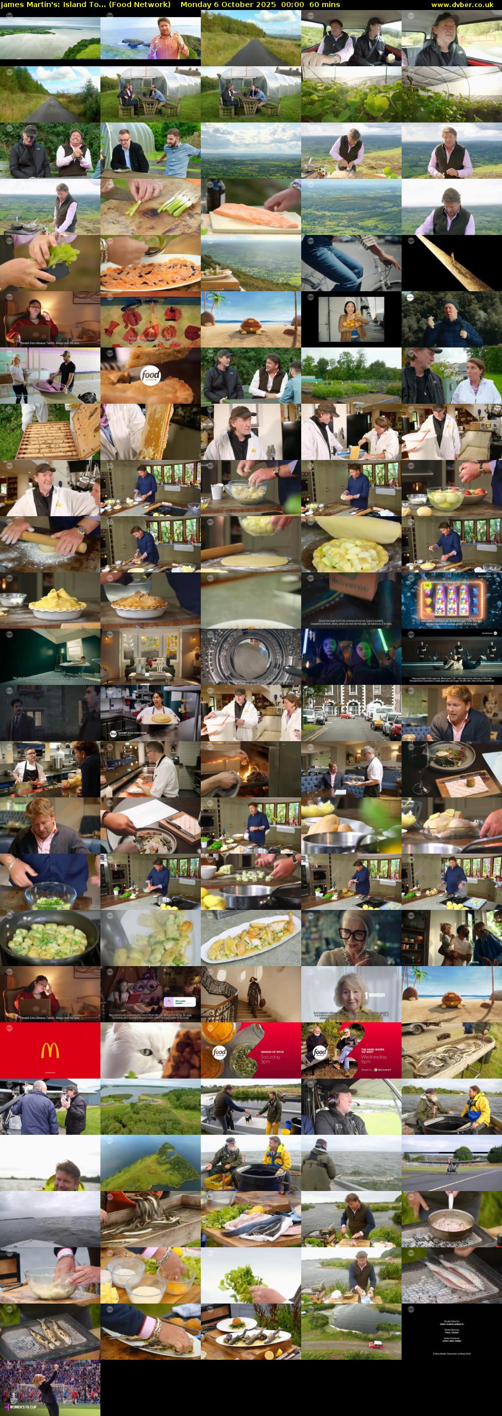 James Martin's: Island To... (Food Network) Monday 6 October 2025 00:00 - 01:00