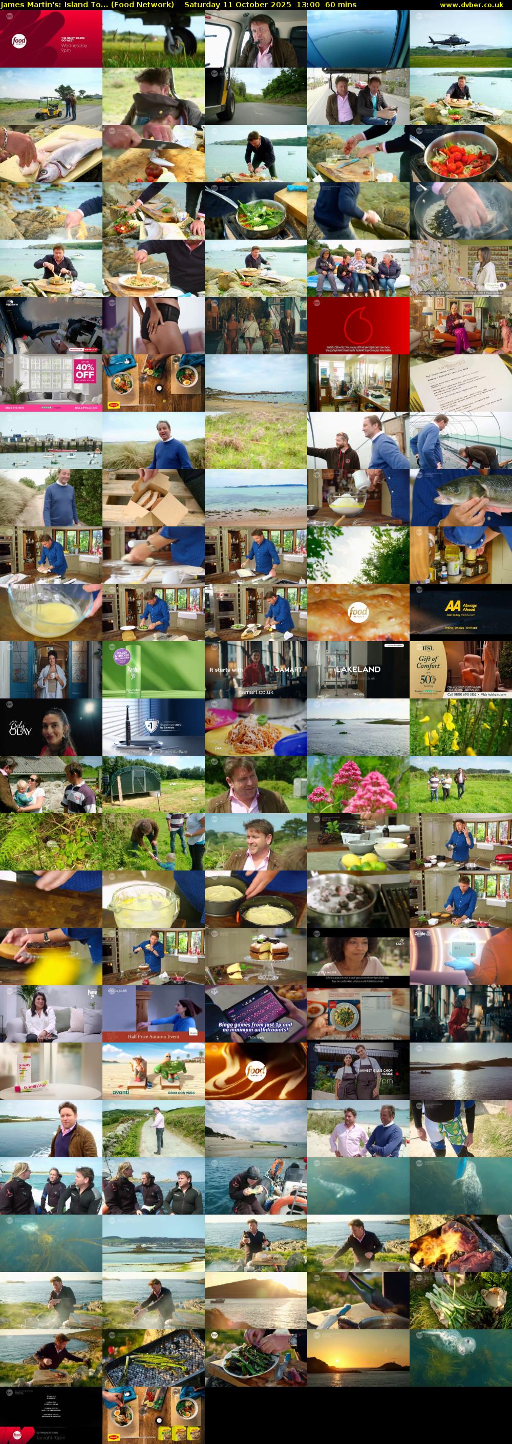 James Martin's: Island To... (Food Network) Saturday 11 October 2025 13:00 - 14:00