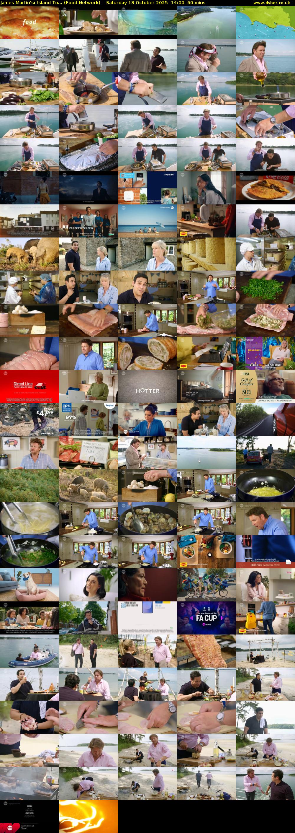 James Martin's: Island To... (Food Network) Saturday 18 October 2025 14:00 - 15:00