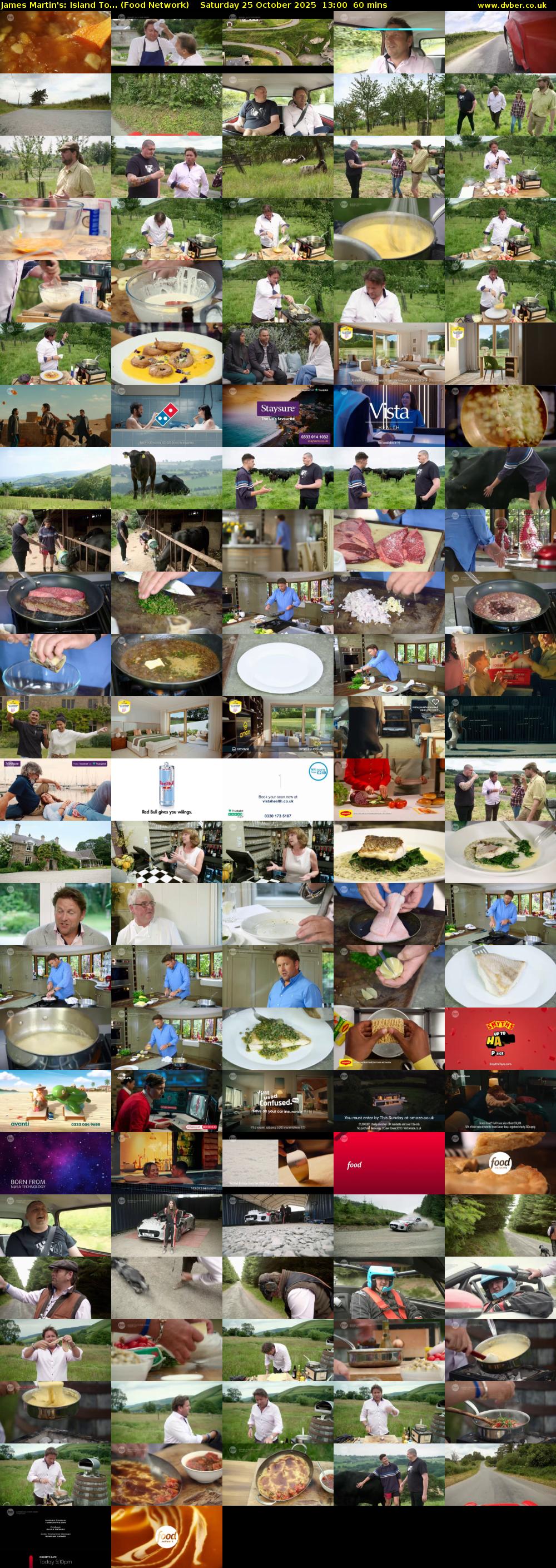 James Martin's: Island To... (Food Network) Saturday 25 October 2025 13:00 - 14:00