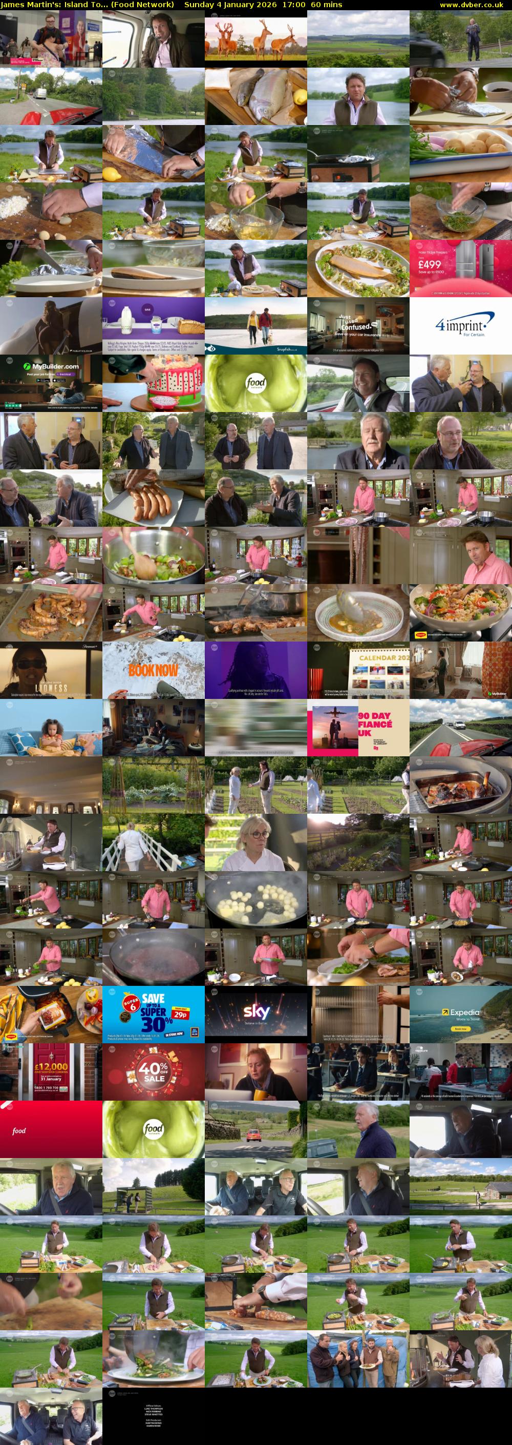 James Martin's: Island To... (Food Network) Sunday 4 January 2026 17:00 - 18:00