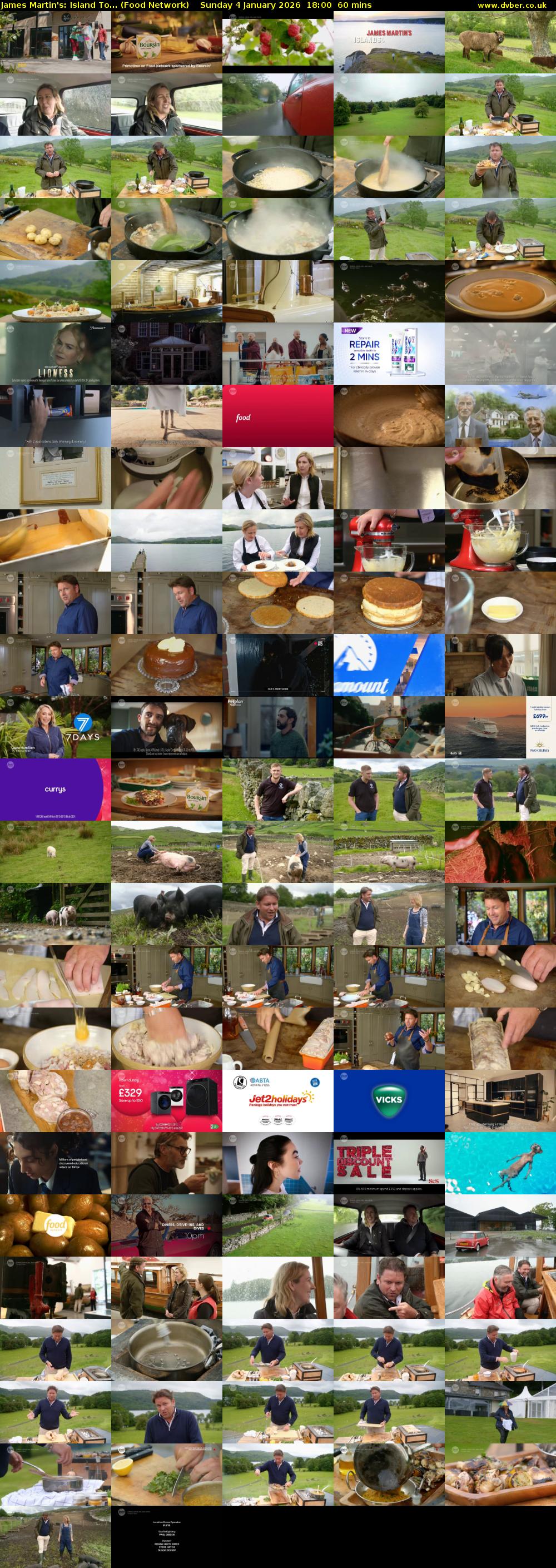 James Martin's: Island To... (Food Network) Sunday 4 January 2026 18:00 - 19:00