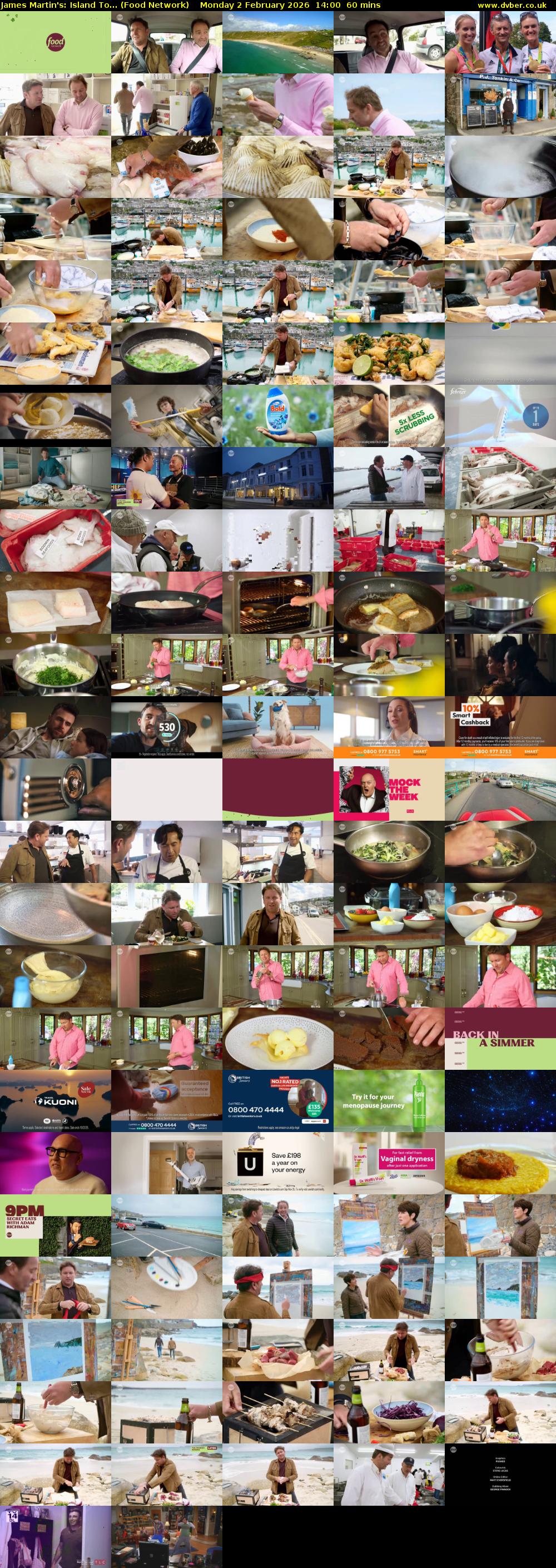 James Martin's: Island To... (Food Network) Monday 2 February 2026 14:00 - 15:00