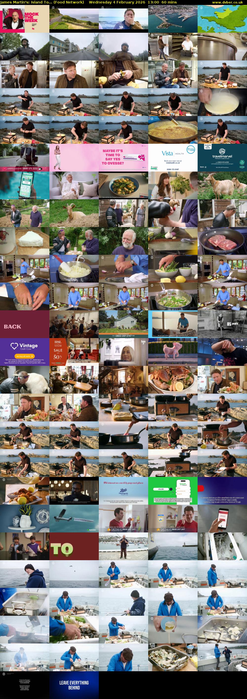 James Martin's: Island To... (Food Network) Wednesday 4 February 2026 13:00 - 14:00