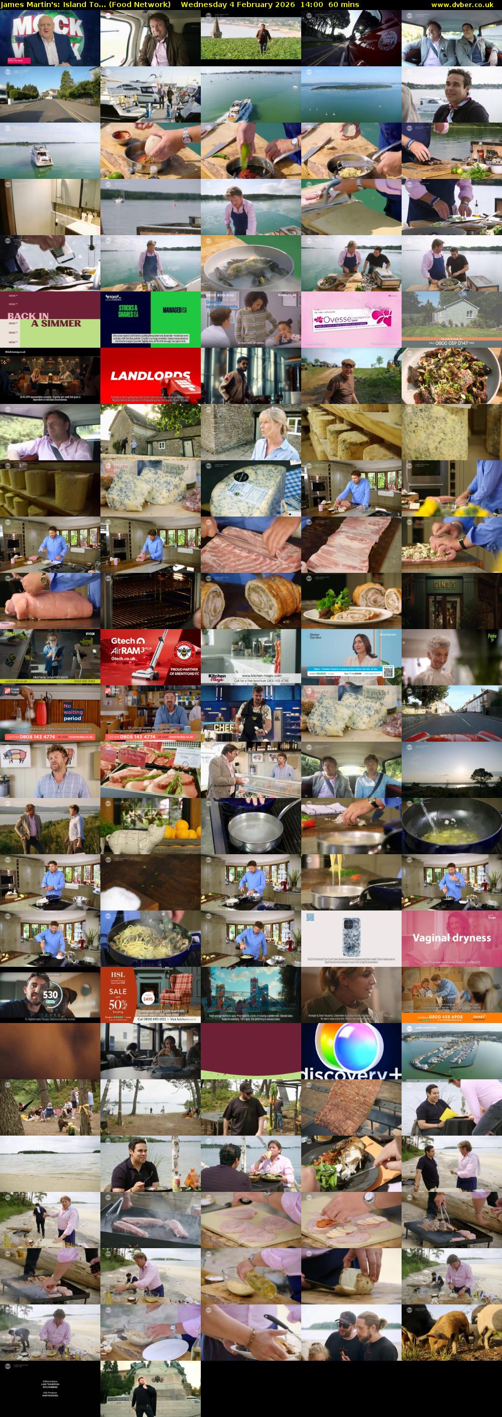 James Martin's: Island To... (Food Network) Wednesday 4 February 2026 14:00 - 15:00