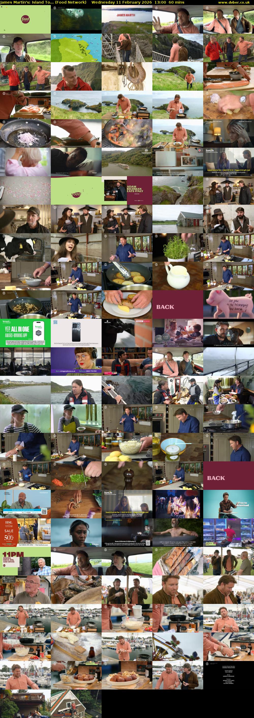 James Martin's: Island To... (Food Network) Wednesday 11 February 2026 13:00 - 14:00