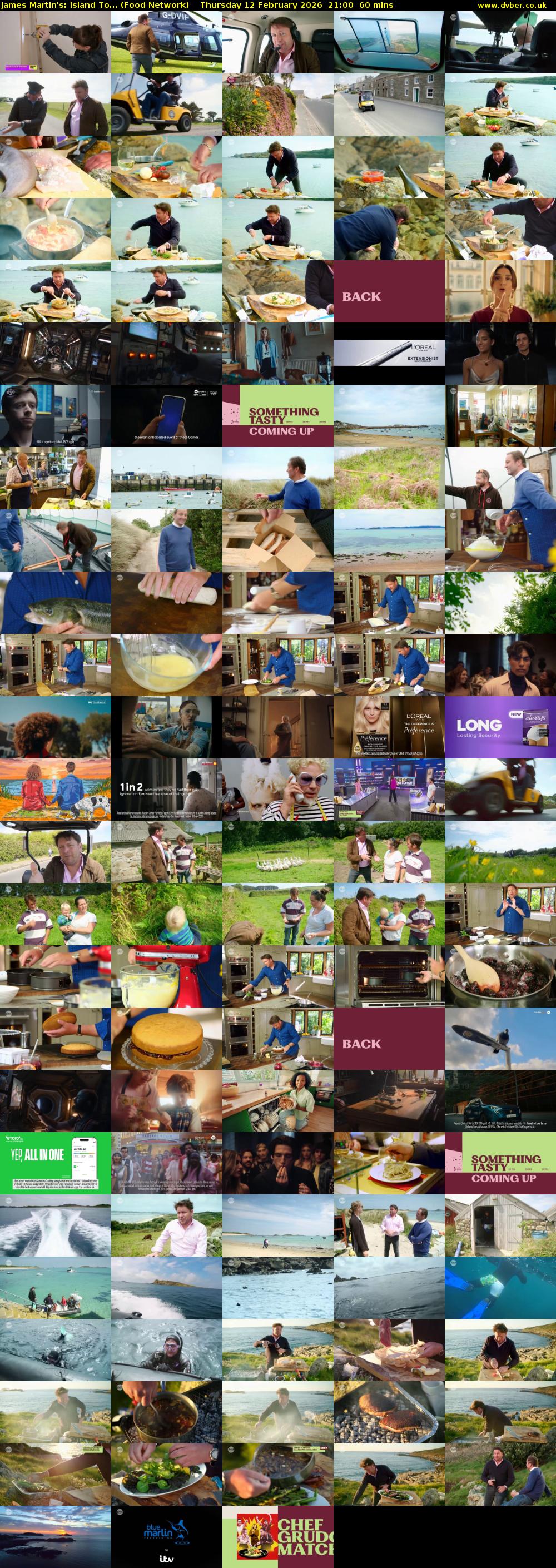 James Martin's: Island To... (Food Network) Thursday 12 February 2026 21:00 - 22:00