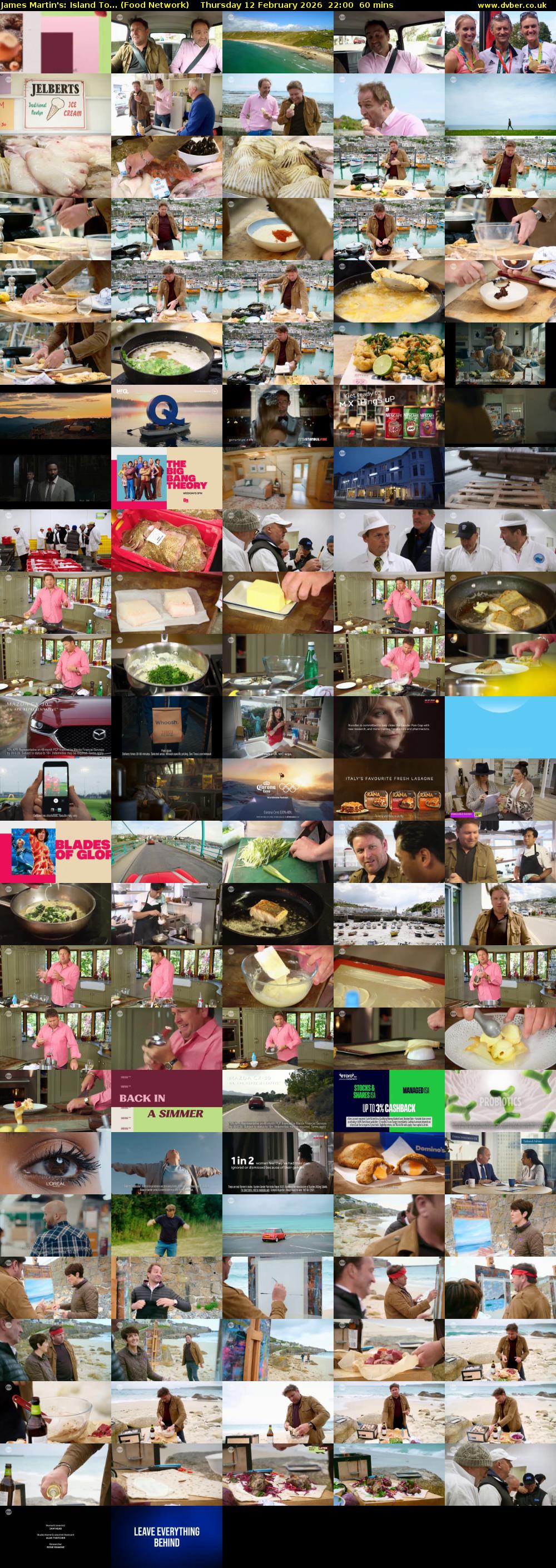 James Martin's: Island To... (Food Network) Thursday 12 February 2026 22:00 - 23:00