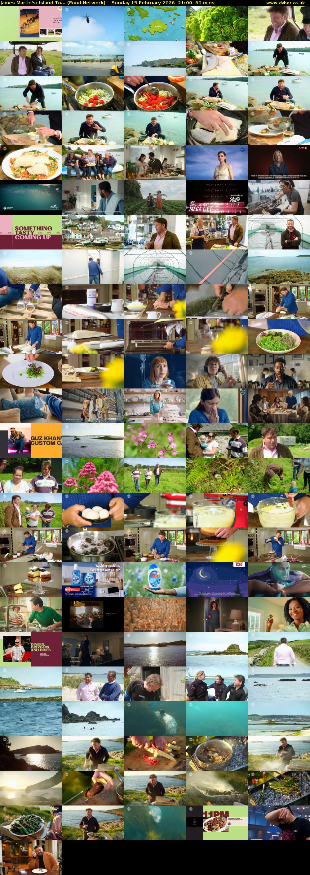 James Martin's: Island To... (Food Network) Sunday 15 February 2026 21:00 - 22:00