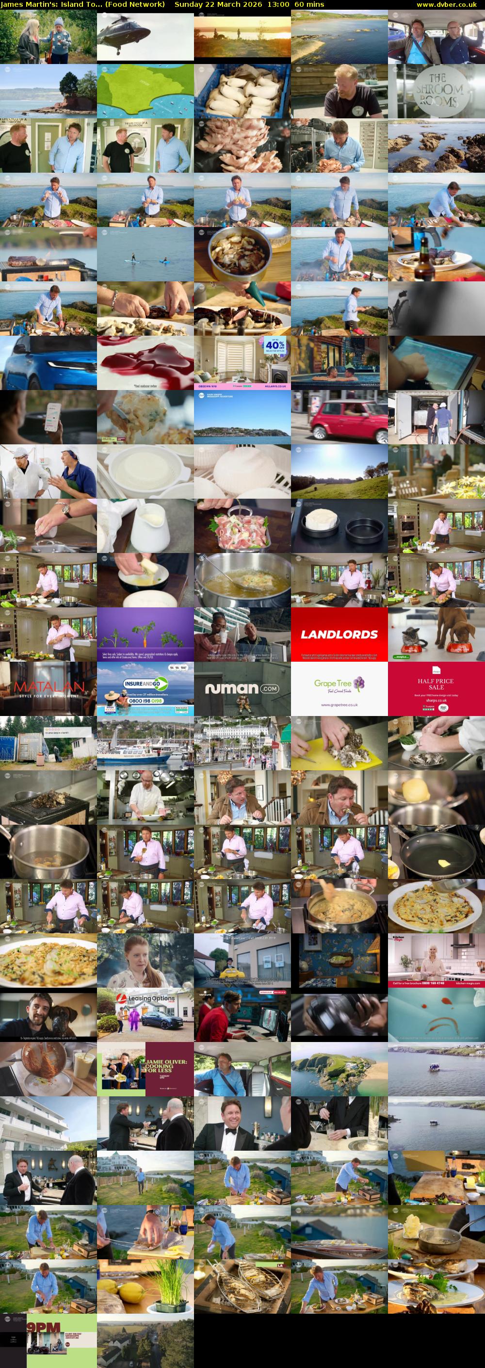 James Martin's: Island To... (Food Network) Sunday 22 March 2026 13:00 - 14:00