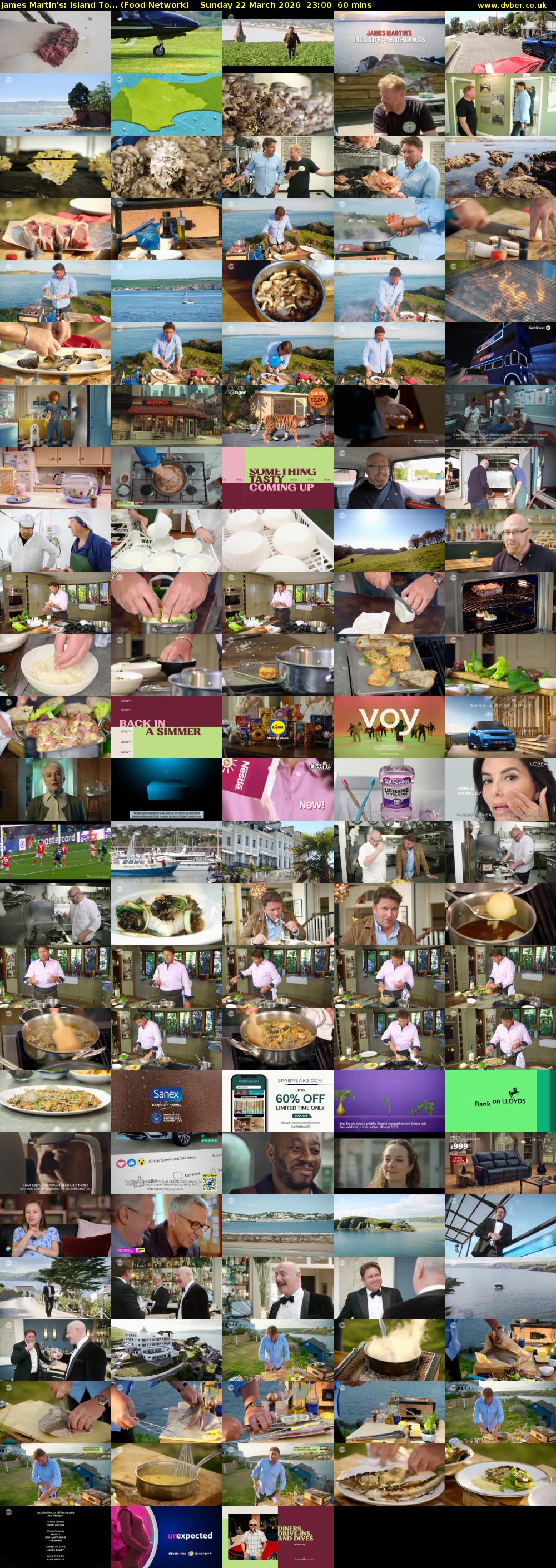 James Martin's: Island To... (Food Network) Sunday 22 March 2026 23:00 - 00:00