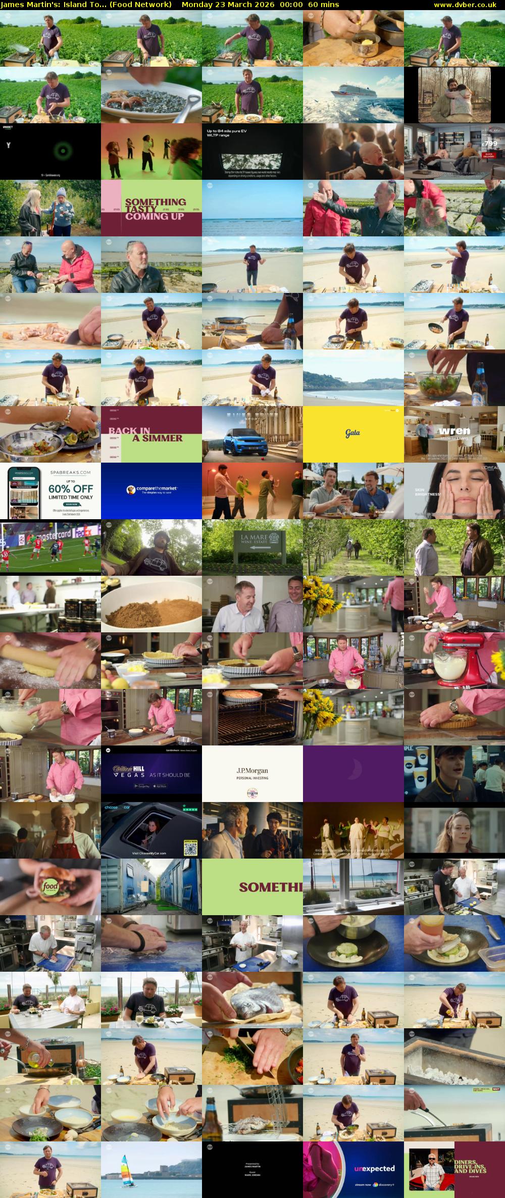 James Martin's: Island To... (Food Network) Monday 23 March 2026 00:00 - 01:00
