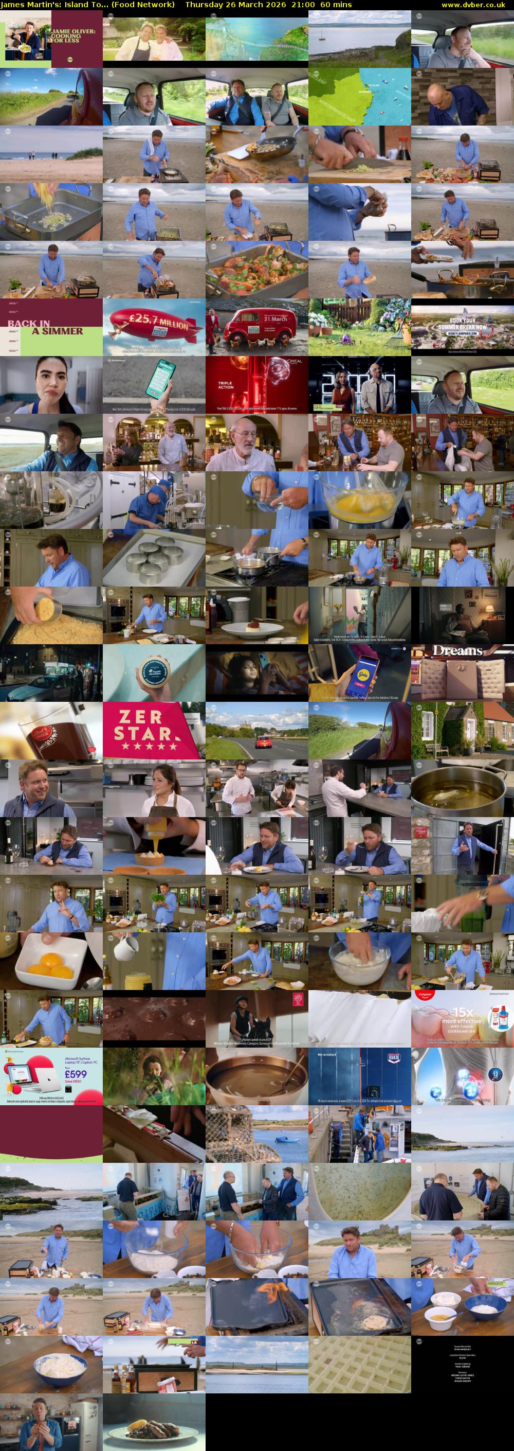 James Martin's: Island To... (Food Network) Thursday 26 March 2026 21:00 - 22:00