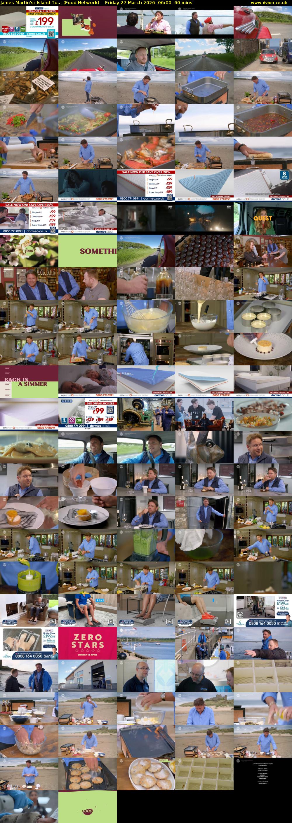 James Martin's: Island To... (Food Network) Friday 27 March 2026 06:00 - 07:00