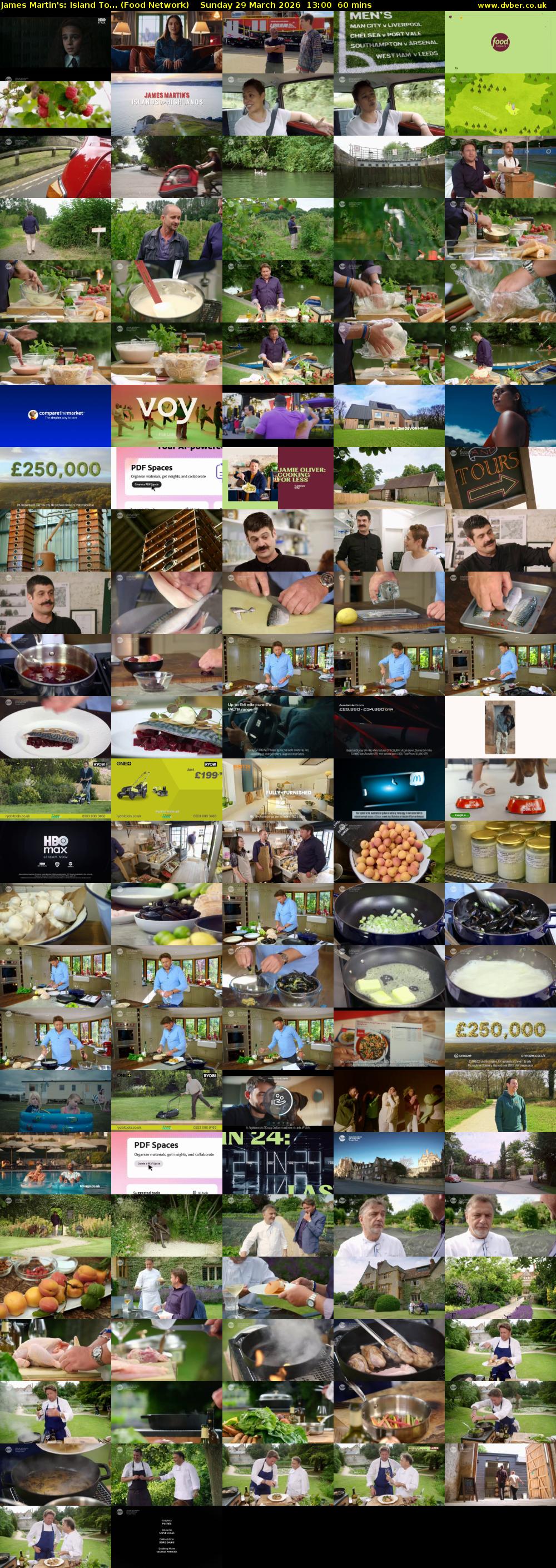 James Martin's: Island To... (Food Network) Sunday 29 March 2026 13:00 - 14:00