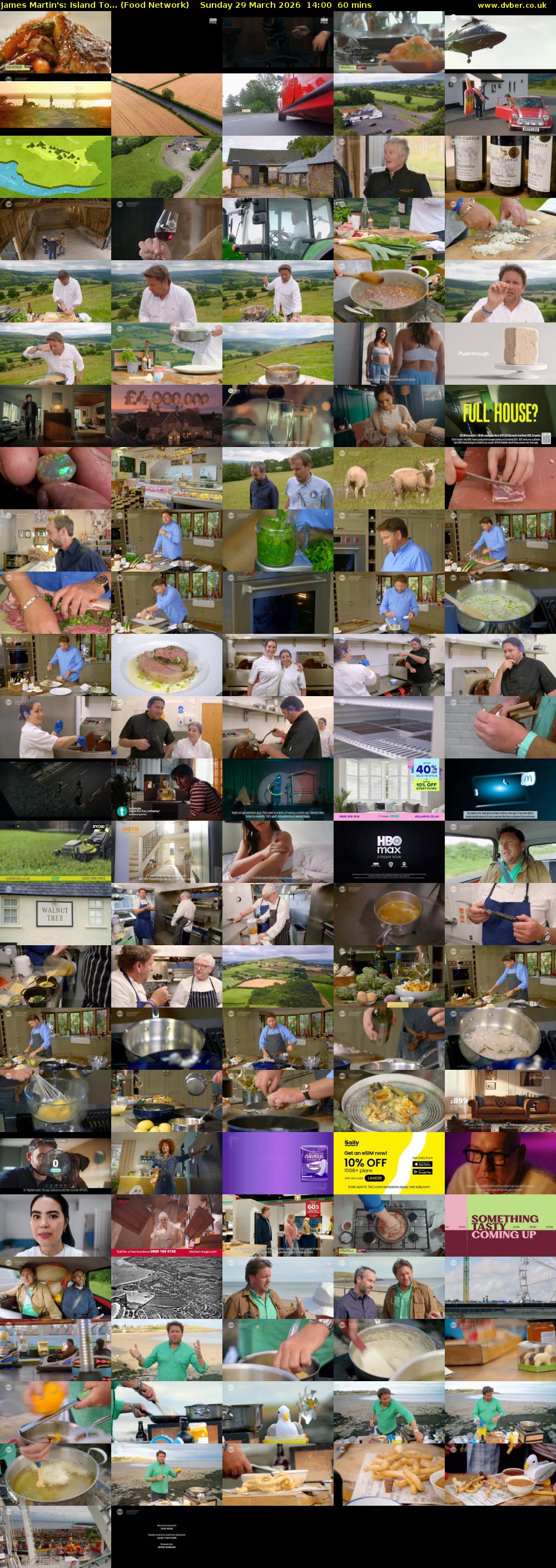James Martin's: Island To... (Food Network) Sunday 29 March 2026 14:00 - 15:00