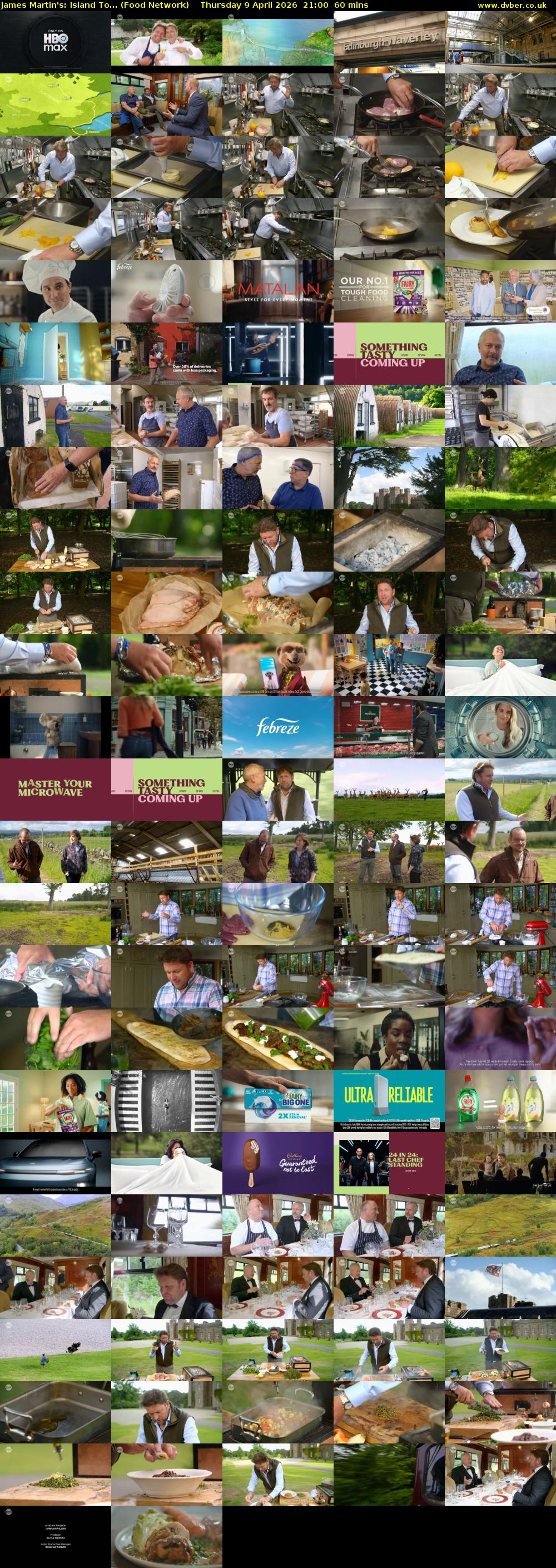 James Martin's: Island To... (Food Network) Thursday 9 April 2026 21:00 - 22:00