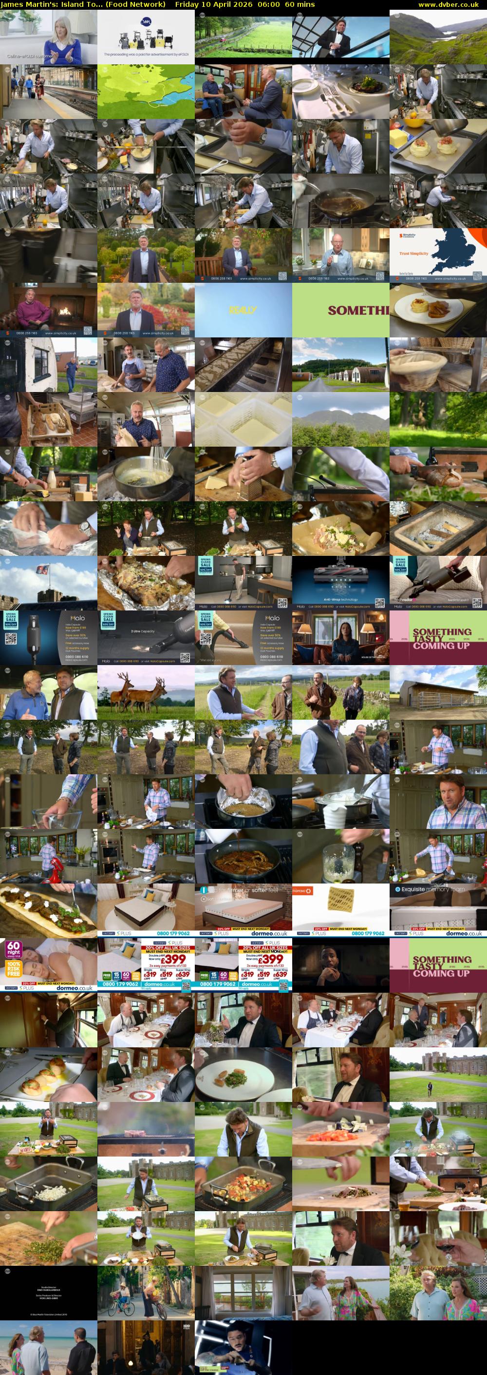 James Martin's: Island To... (Food Network) Friday 10 April 2026 06:00 - 07:00