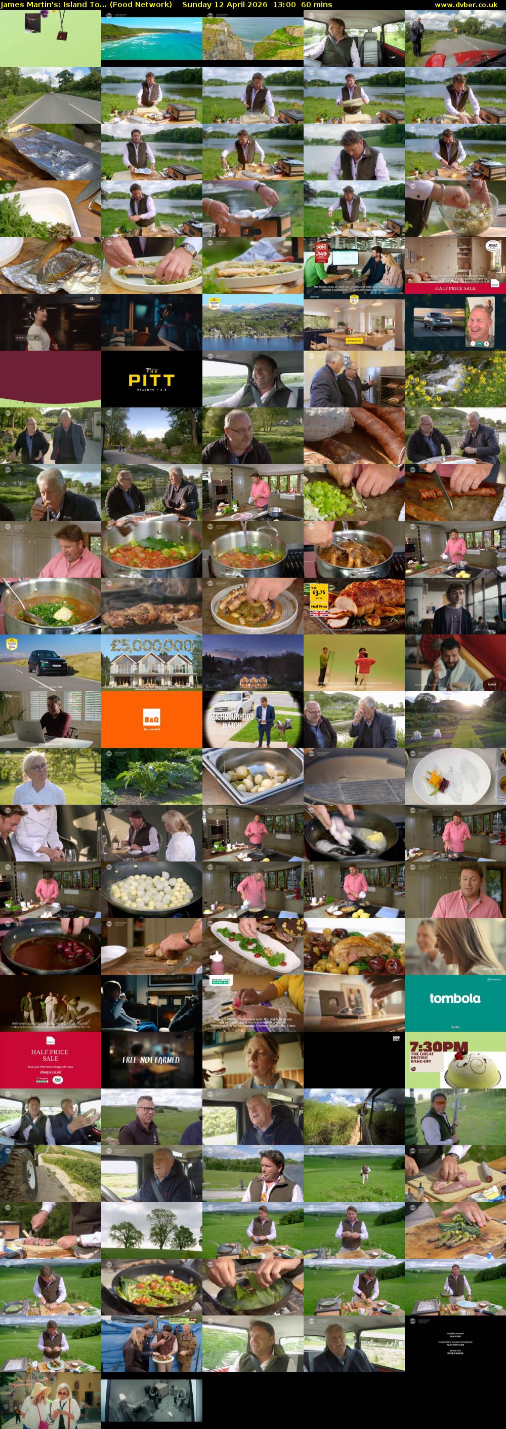 James Martin's: Island To... (Food Network) Sunday 12 April 2026 13:00 - 14:00