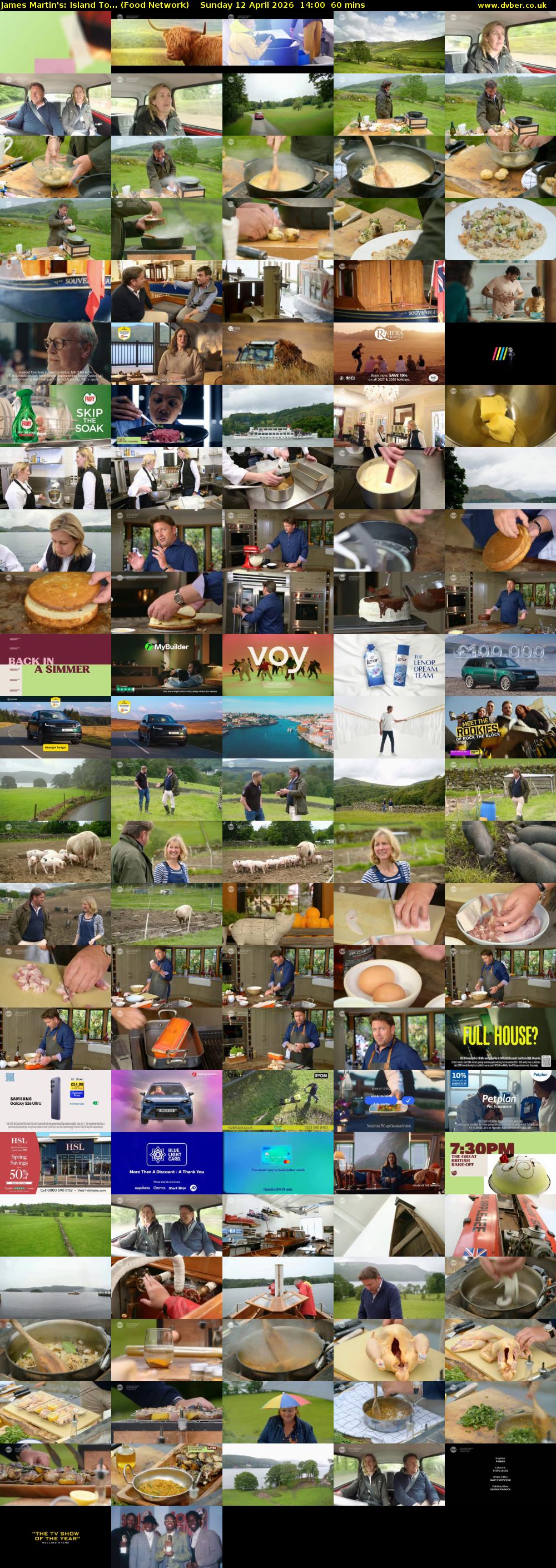 James Martin's: Island To... (Food Network) Sunday 12 April 2026 14:00 - 15:00