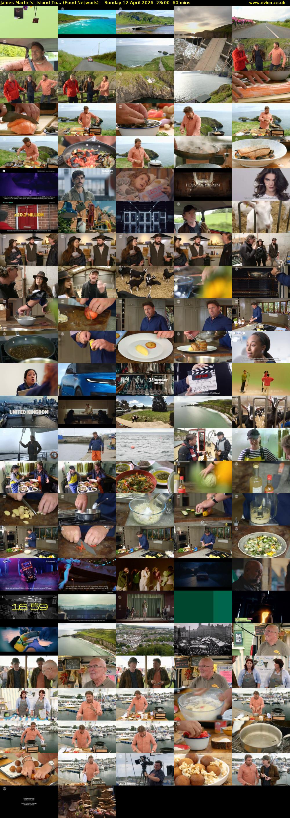 James Martin's: Island To... (Food Network) Sunday 12 April 2026 23:00 - 00:00