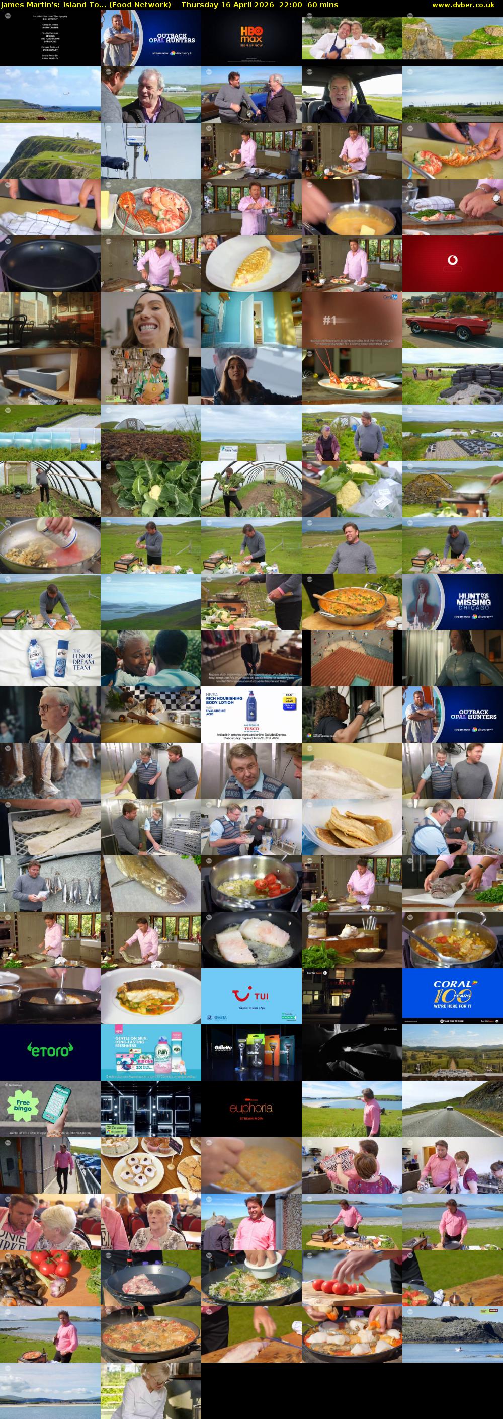 James Martin's: Island To... (Food Network) Thursday 16 April 2026 22:00 - 23:00