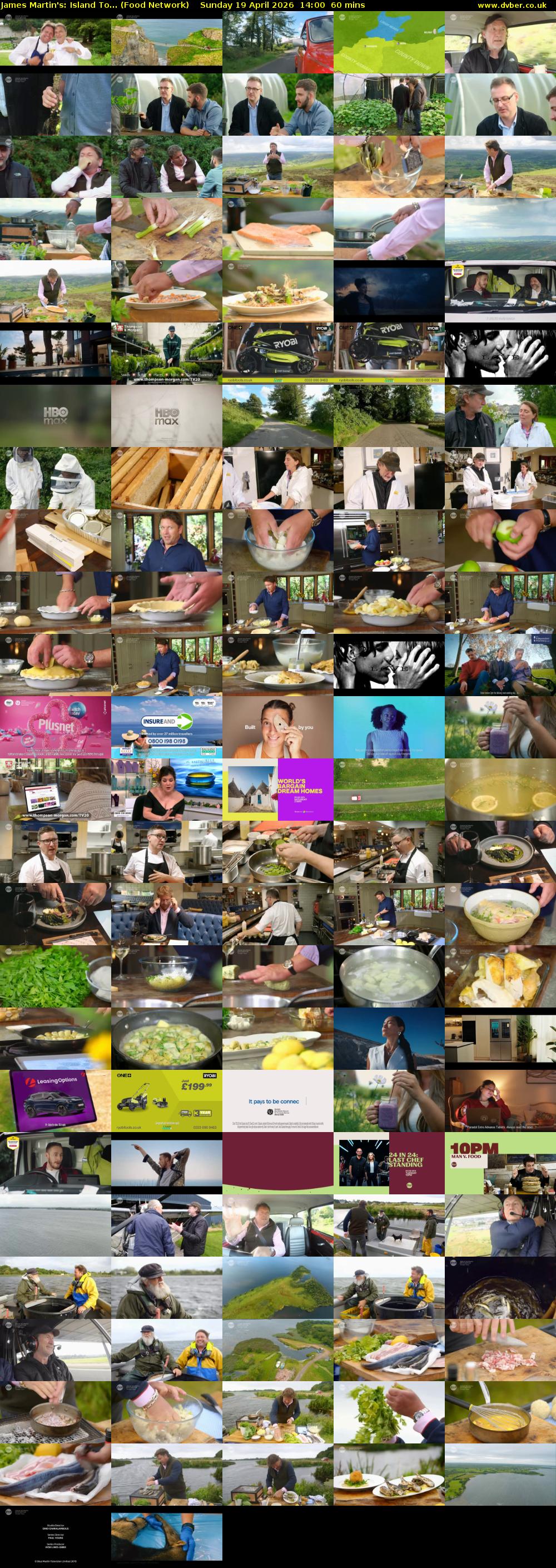James Martin's: Island To... (Food Network) Sunday 19 April 2026 14:00 - 15:00