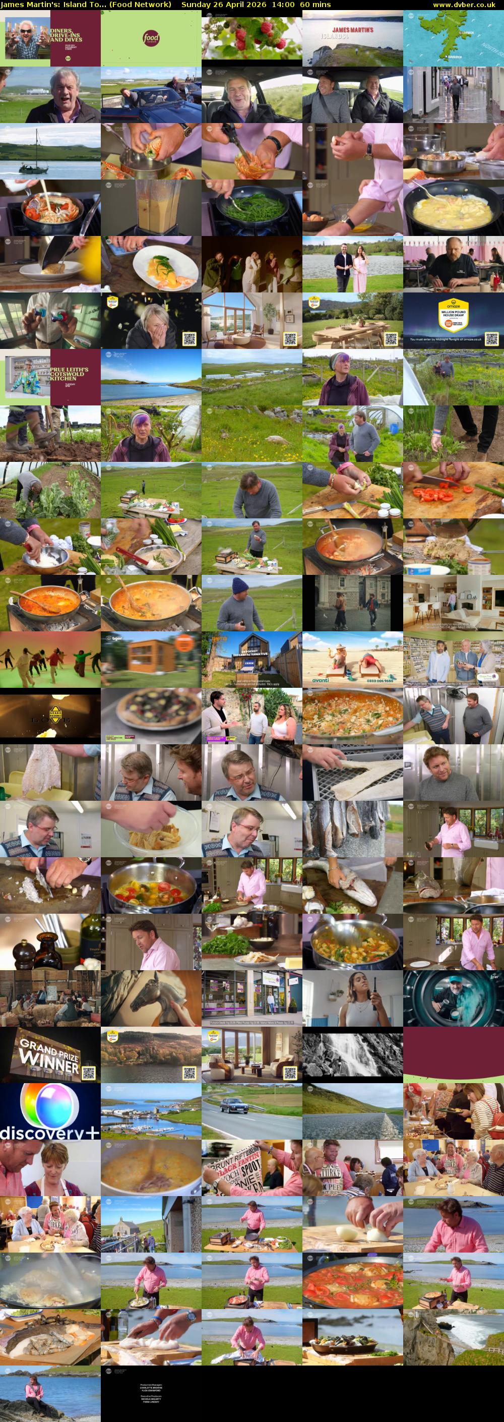James Martin's: Island To... (Food Network) Sunday 26 April 2026 14:00 - 15:00