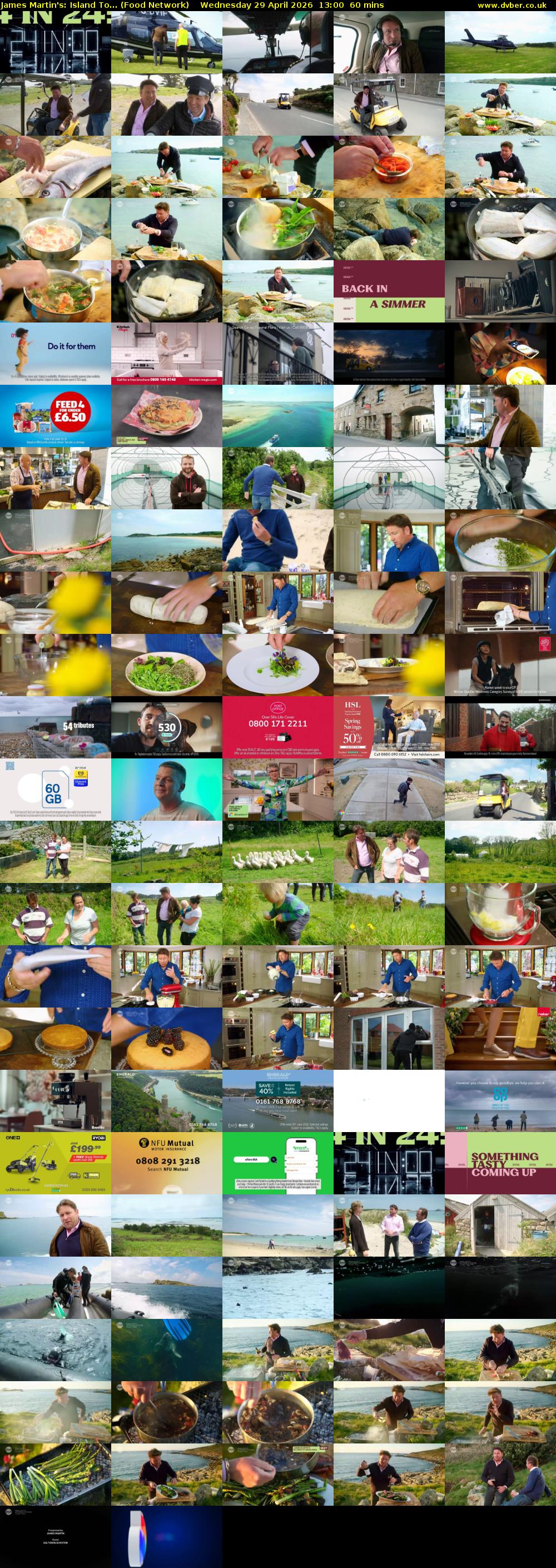 James Martin's: Island To... (Food Network) Wednesday 29 April 2026 13:00 - 14:00