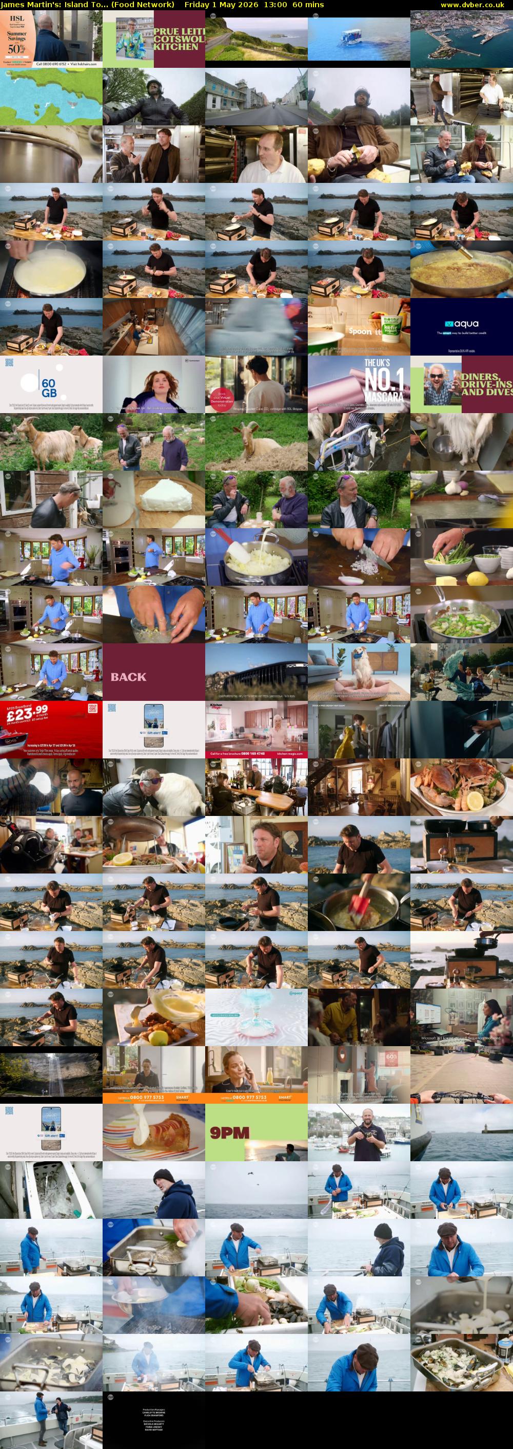 James Martin's: Island To... (Food Network) Friday 1 May 2026 13:00 - 14:00