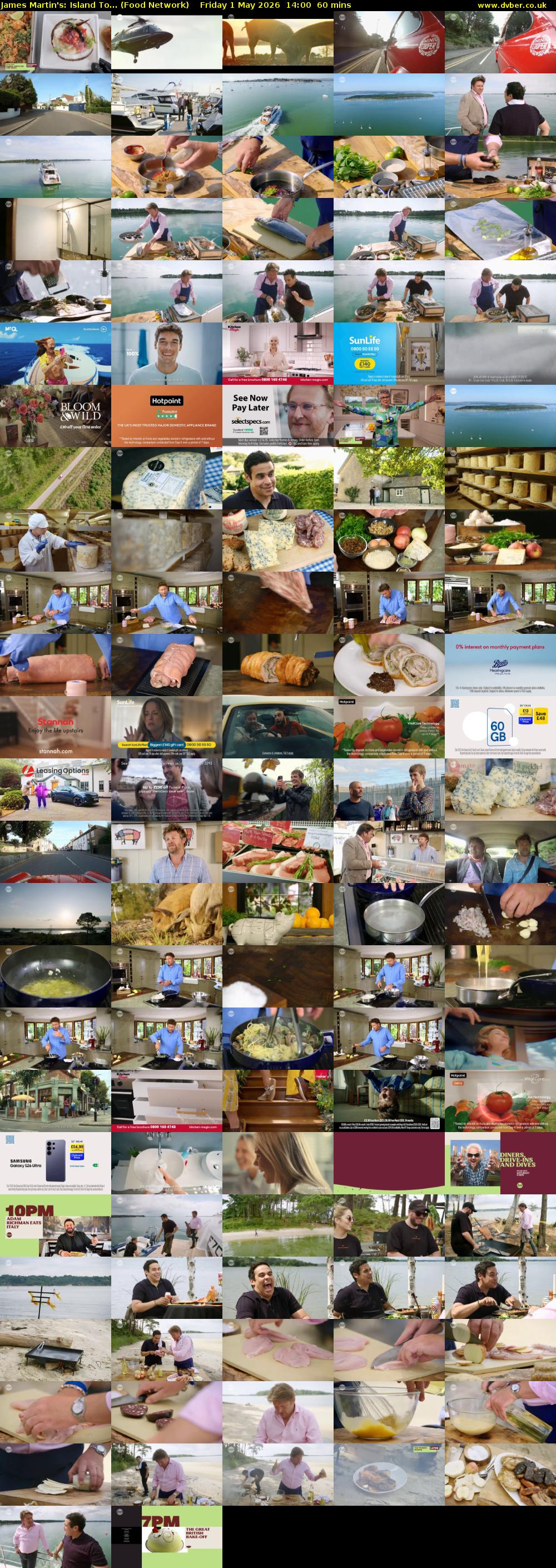 James Martin's: Island To... (Food Network) Friday 1 May 2026 14:00 - 15:00