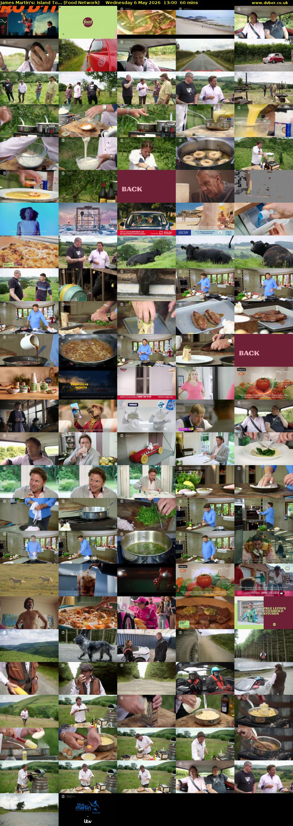 James Martin's: Island To... (Food Network) Wednesday 6 May 2026 13:00 - 14:00