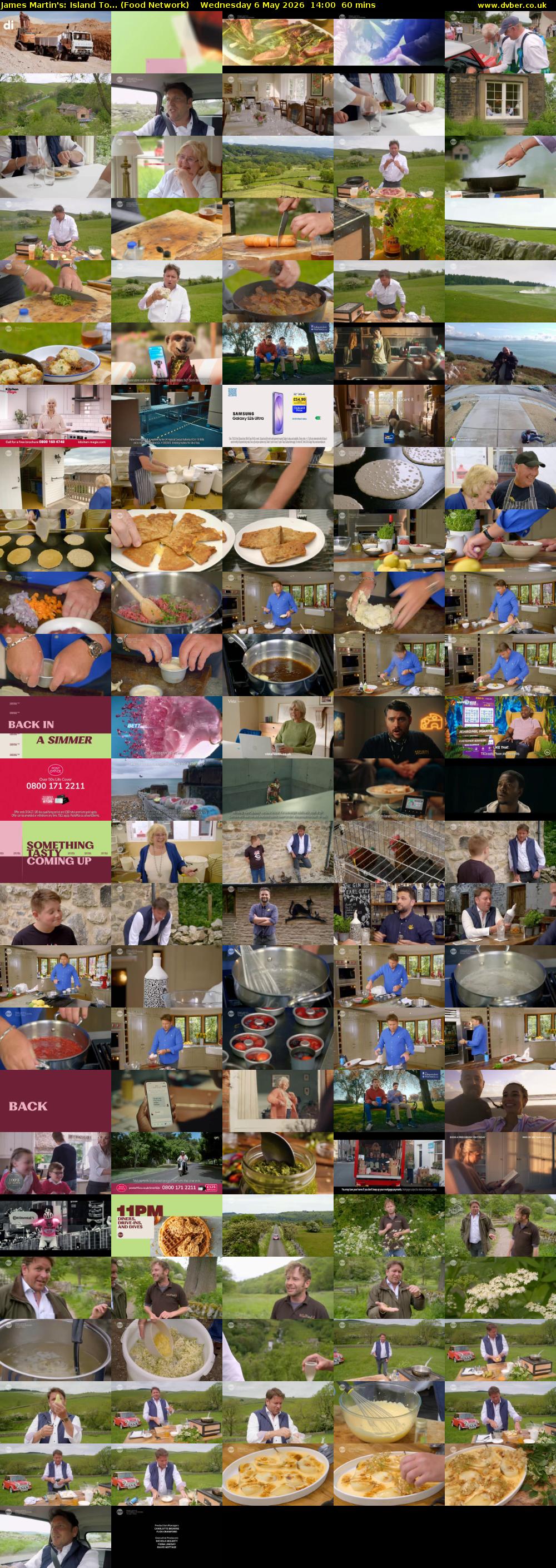 James Martin's: Island To... (Food Network) Wednesday 6 May 2026 14:00 - 15:00